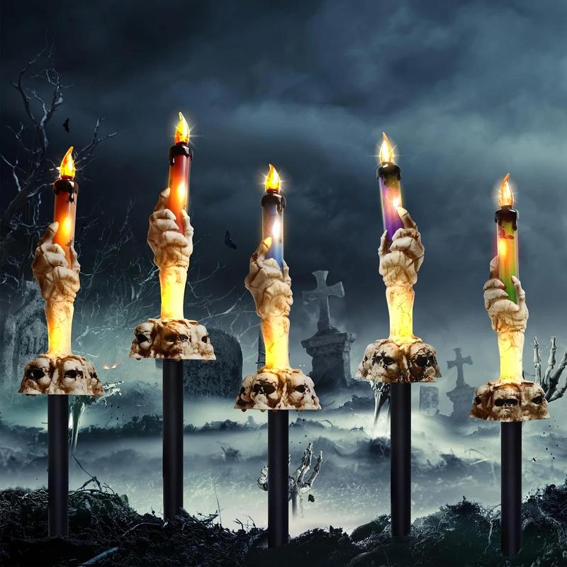 Houseska® Solar Powered Skull Candle Light