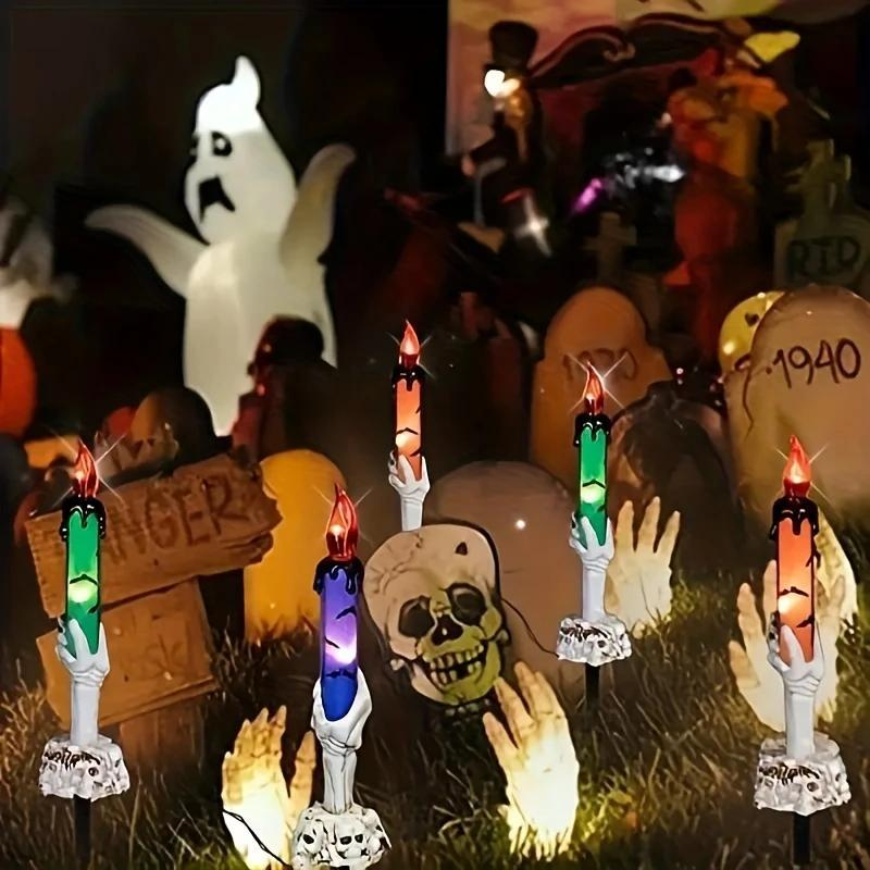 Houseska® Solar Powered Skull Candle Light