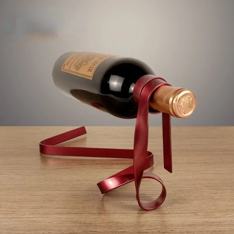 Floating Ribbon Wine Rack