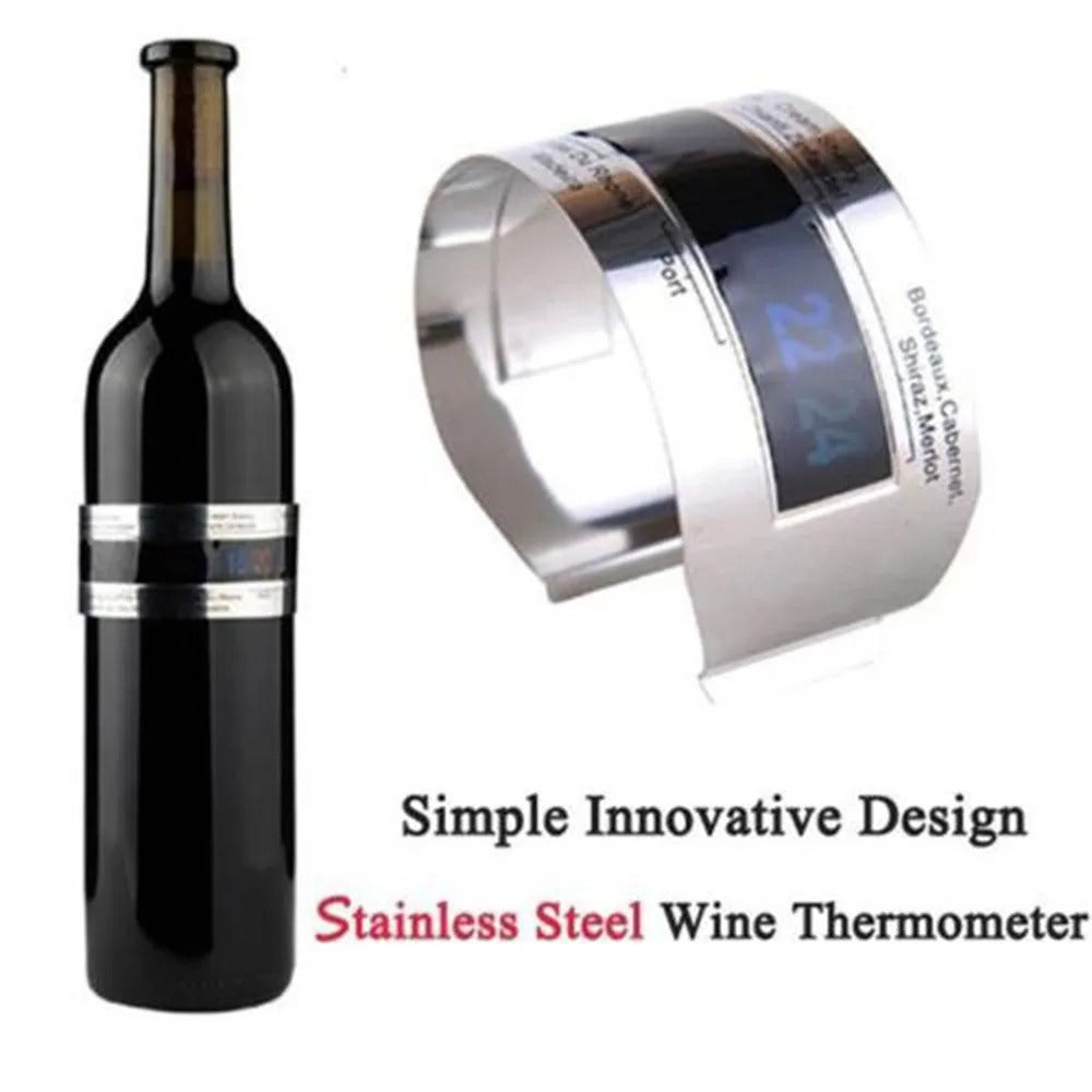 Stainless Steel LCD Wine Thermometer
