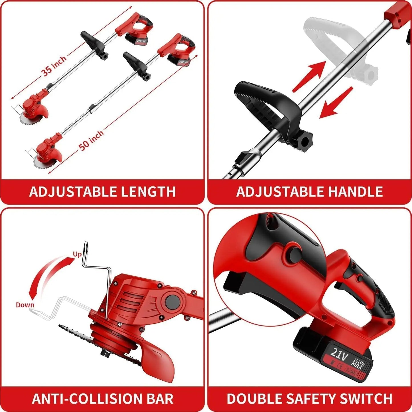 3 In 1 Cordless Grass Trimmer