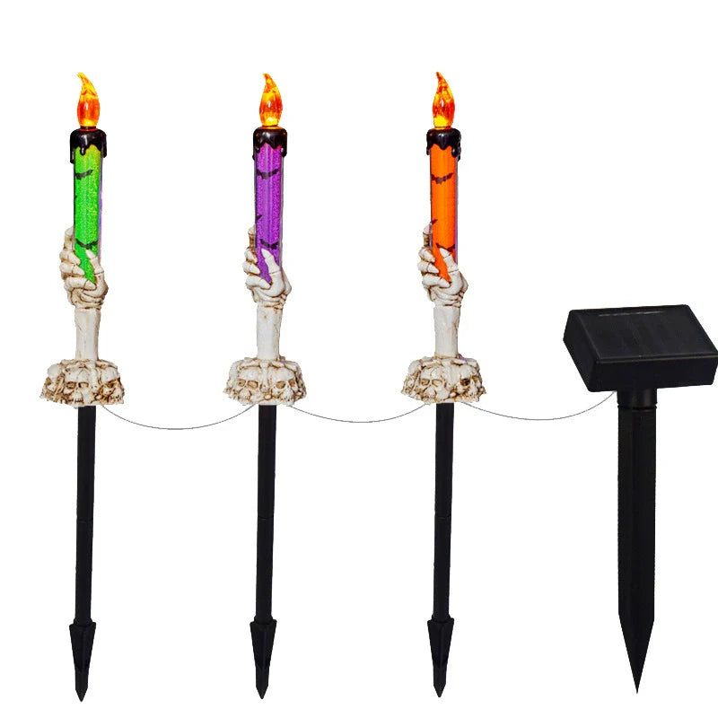 Houseska® Solar Powered Skull Candle Light