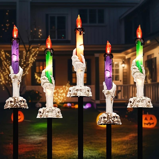 Houseska® Solar Powered Skull Candle Light