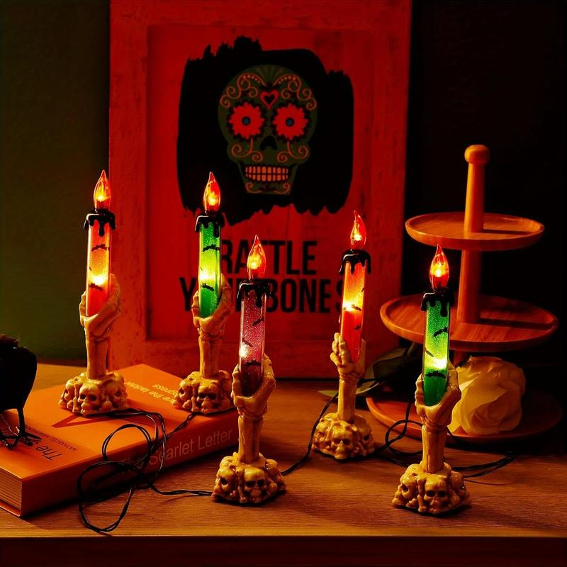 Houseska® Solar Powered Skull Candle Light
