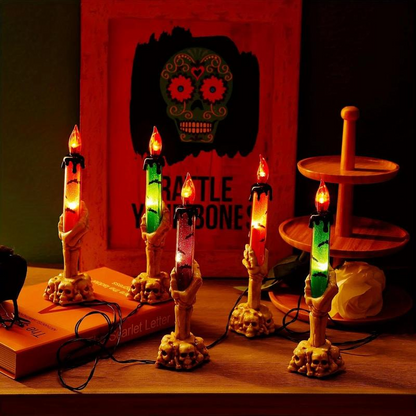 Houseska® Solar Powered Skull Candle Light