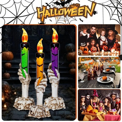 Houseska® Solar Powered Skull Candle Light