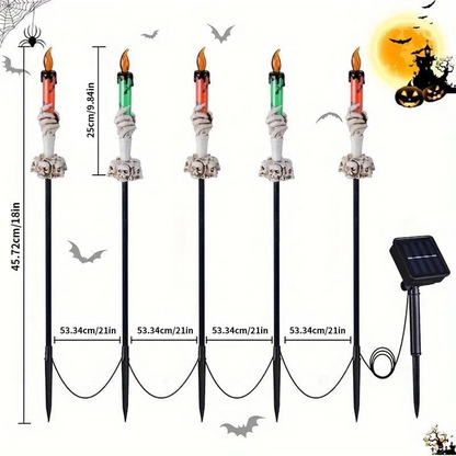 Houseska® Solar Powered Skull Candle Light