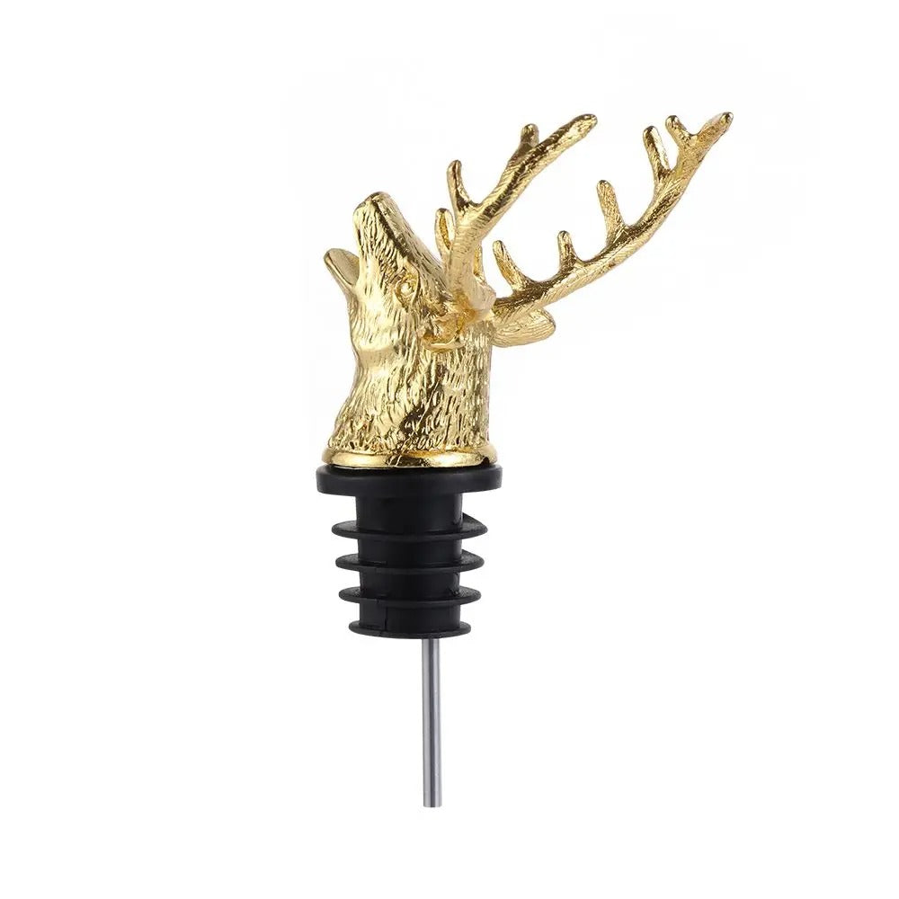 Pourer & Stopper Deer Head Wine