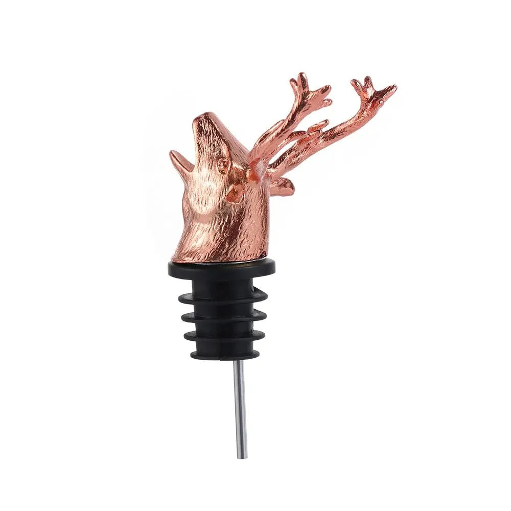 Pourer & Stopper Deer Head Wine