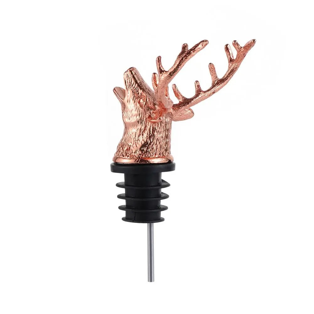 Pourer & Stopper Deer Head Wine