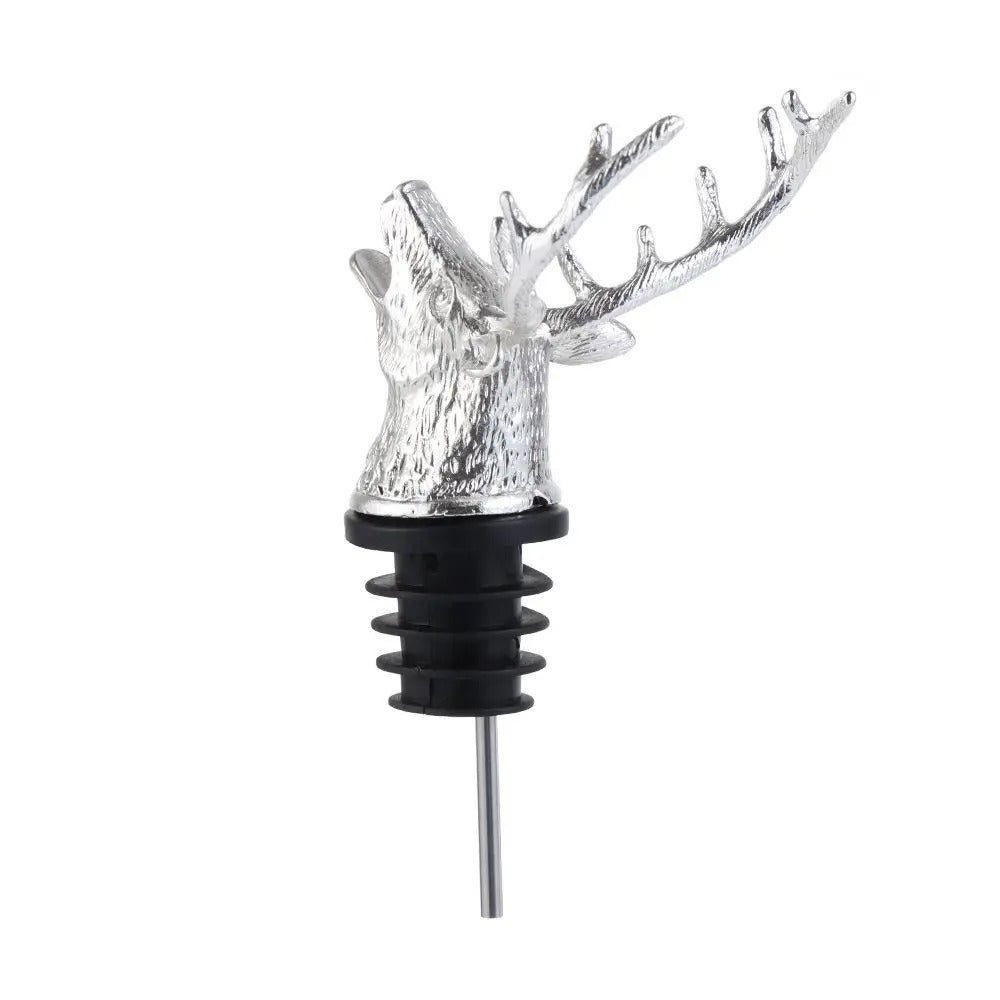 Pourer & Stopper Deer Head Wine