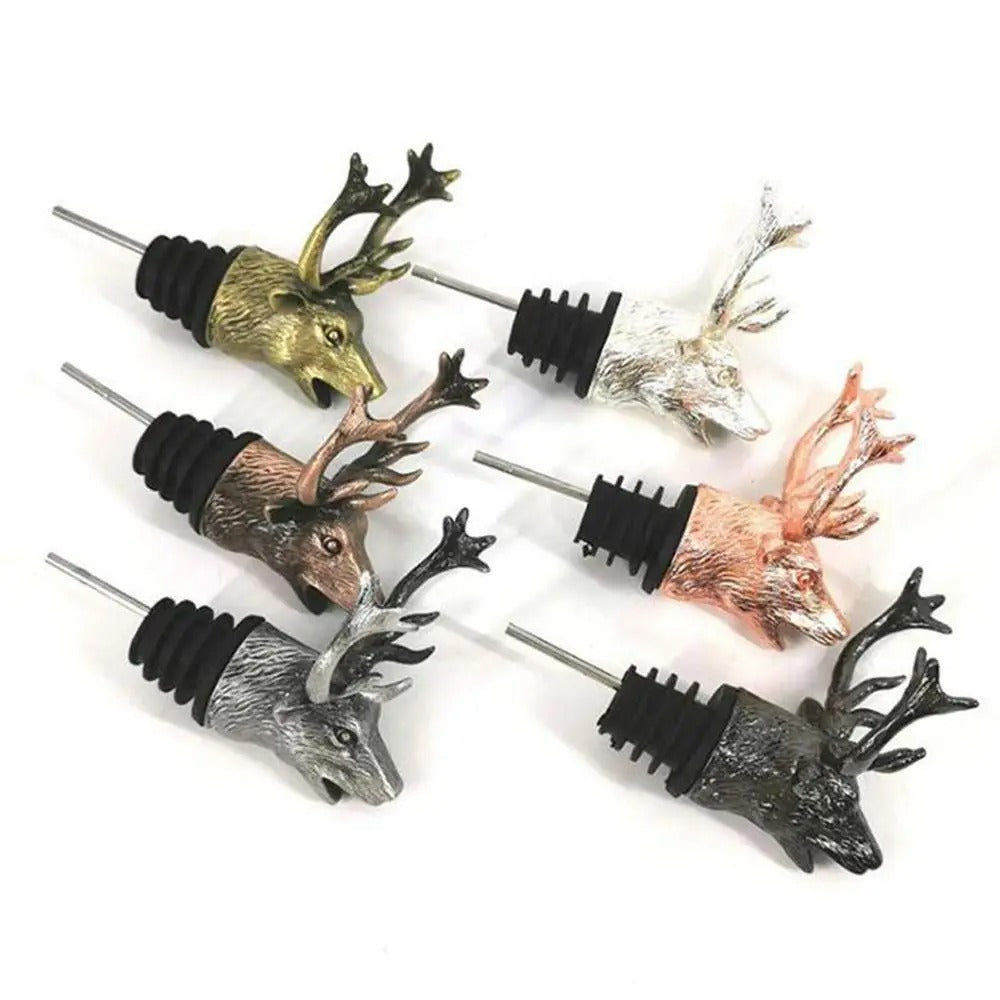 Pourer & Stopper Deer Head Wine