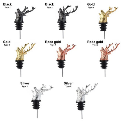 Pourer & Stopper Deer Head Wine
