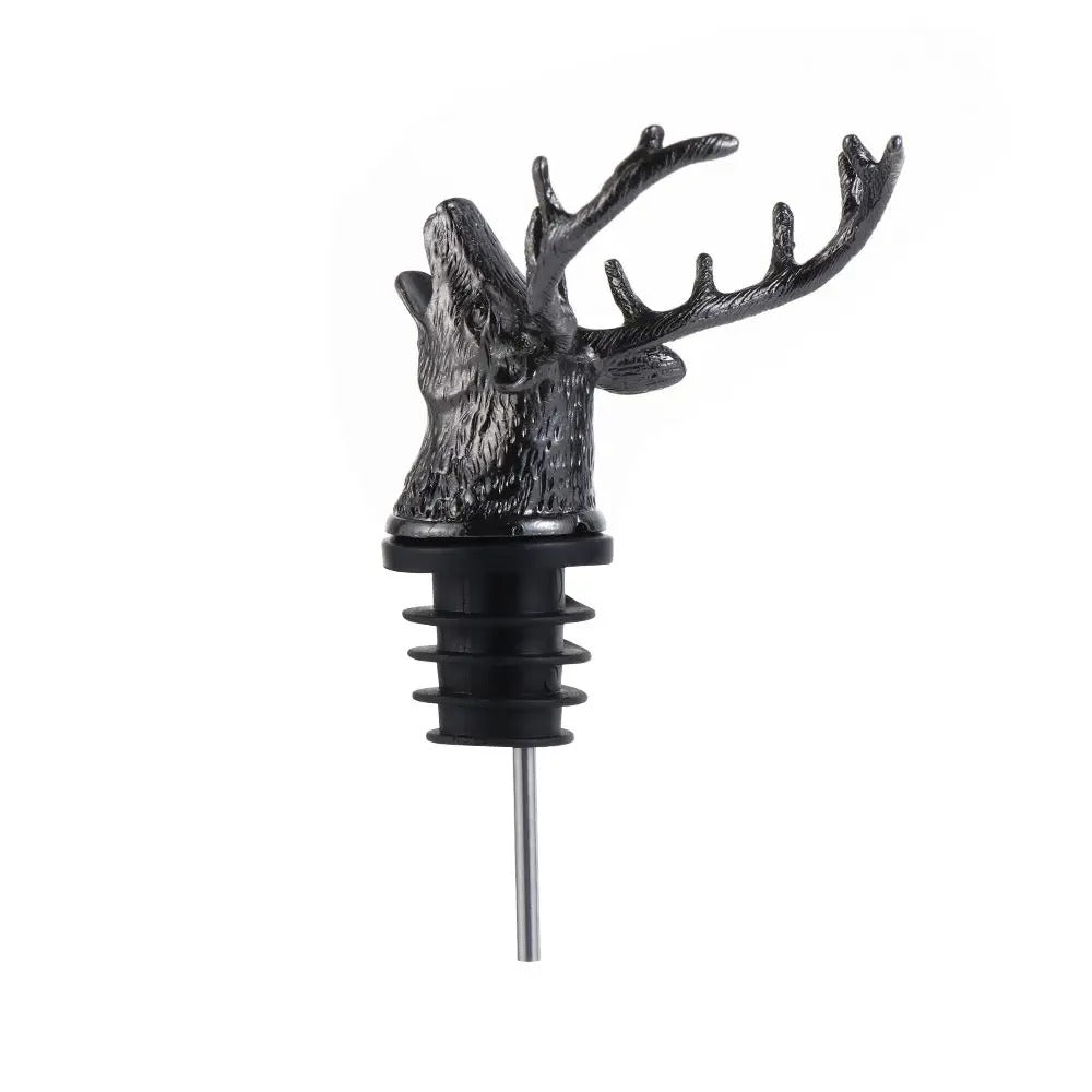 Pourer & Stopper Deer Head Wine
